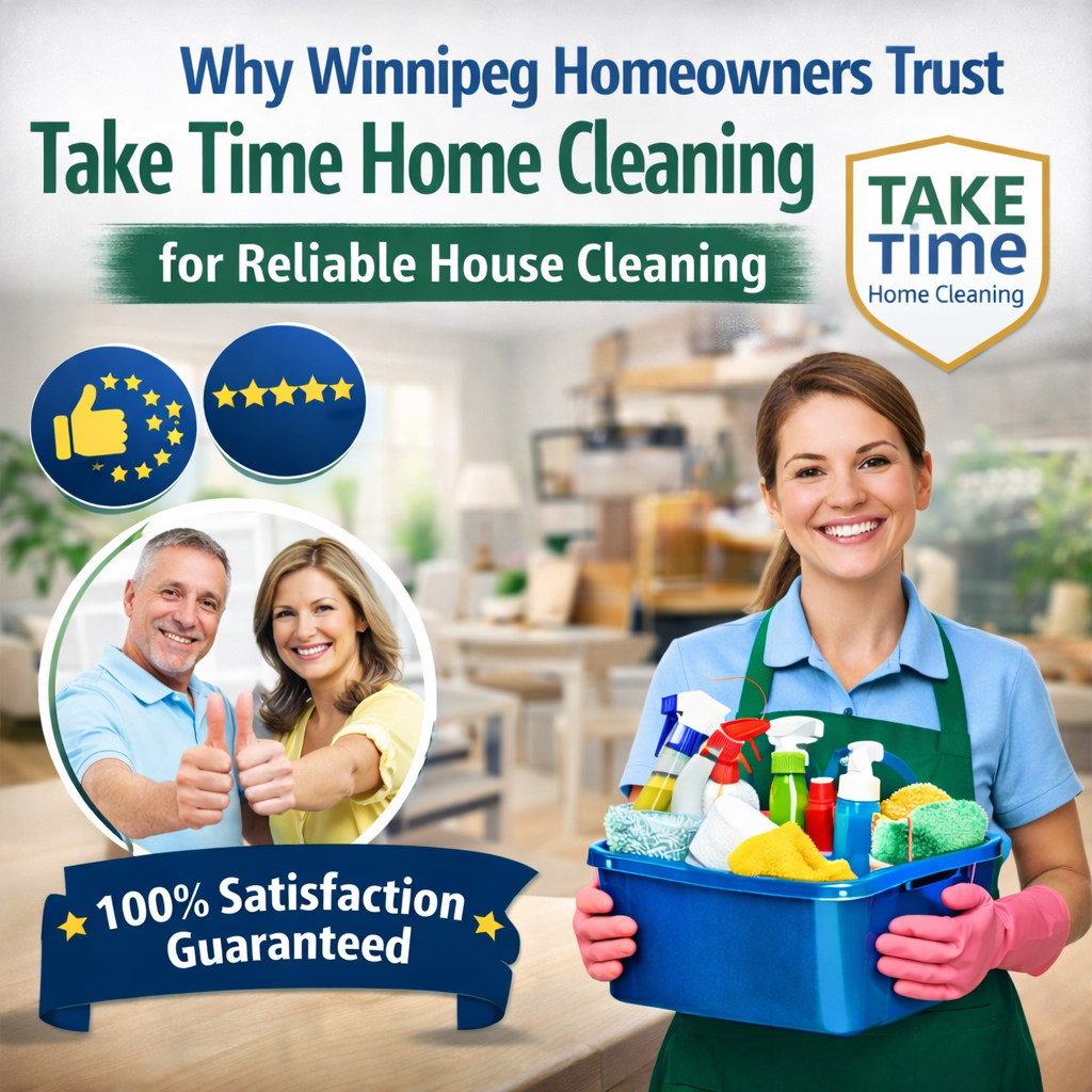 Why Winnipeg Homeowners Trust Take Time Home Cleaning for Reliable House Cleaning