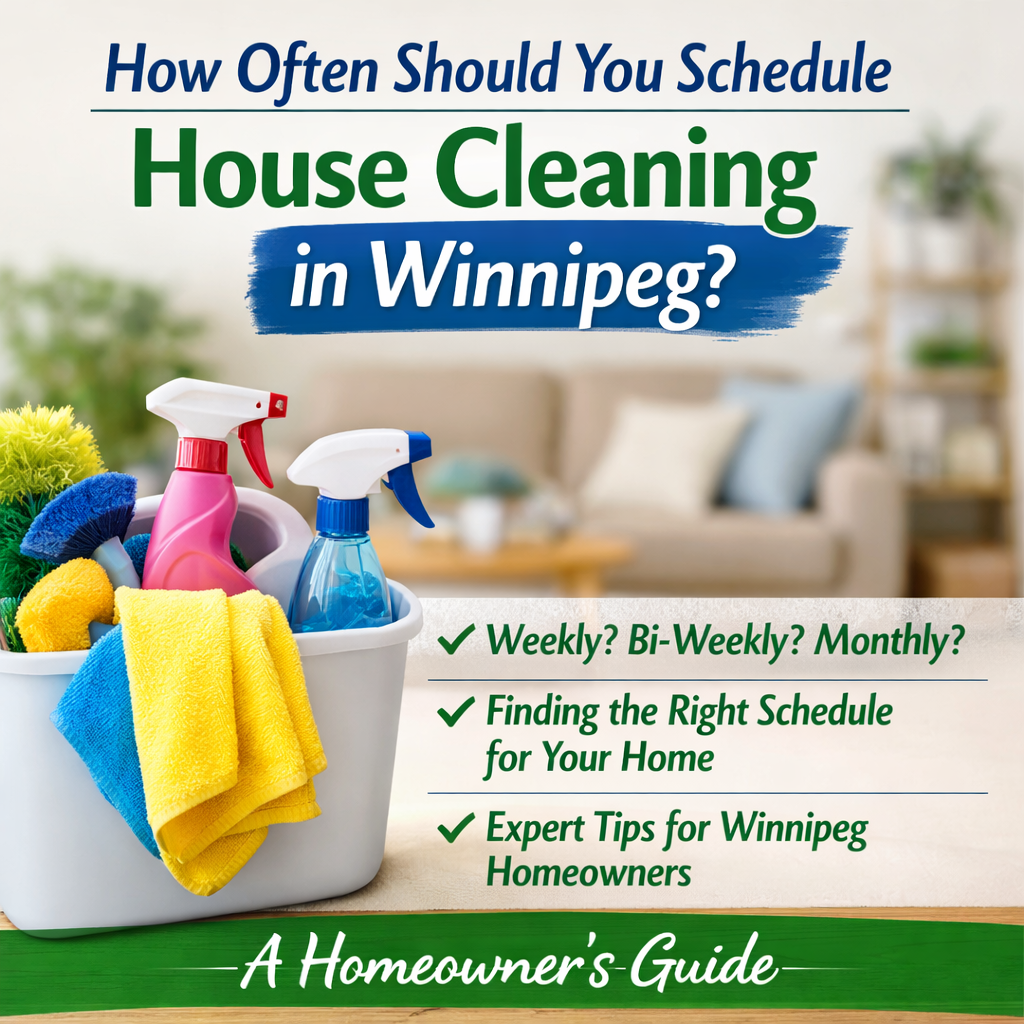 An image for the blog titled How Often Should You Schedule House Cleaning in Winnipeg A Homeowner’s Guide