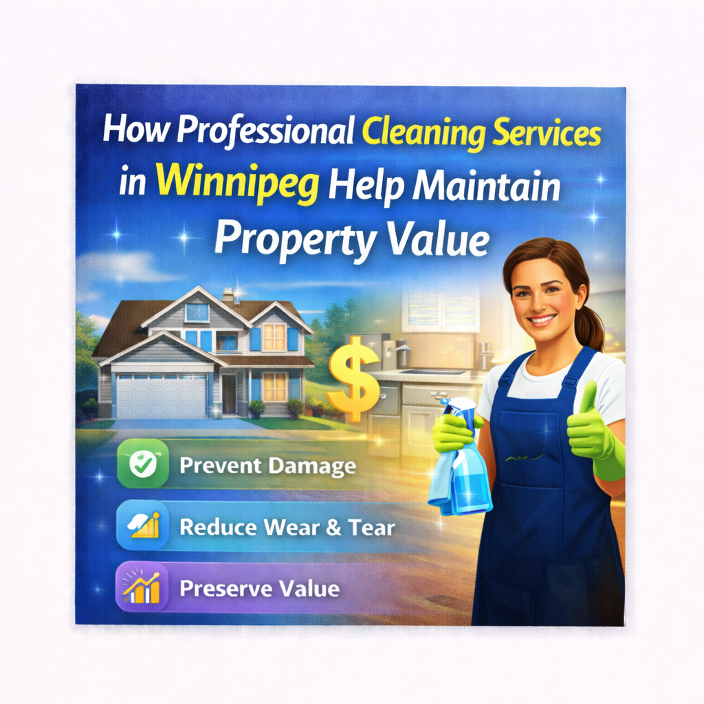An image for a blog titled How Professional Cleaning Services in Winnipeg Help Maintain Property Value