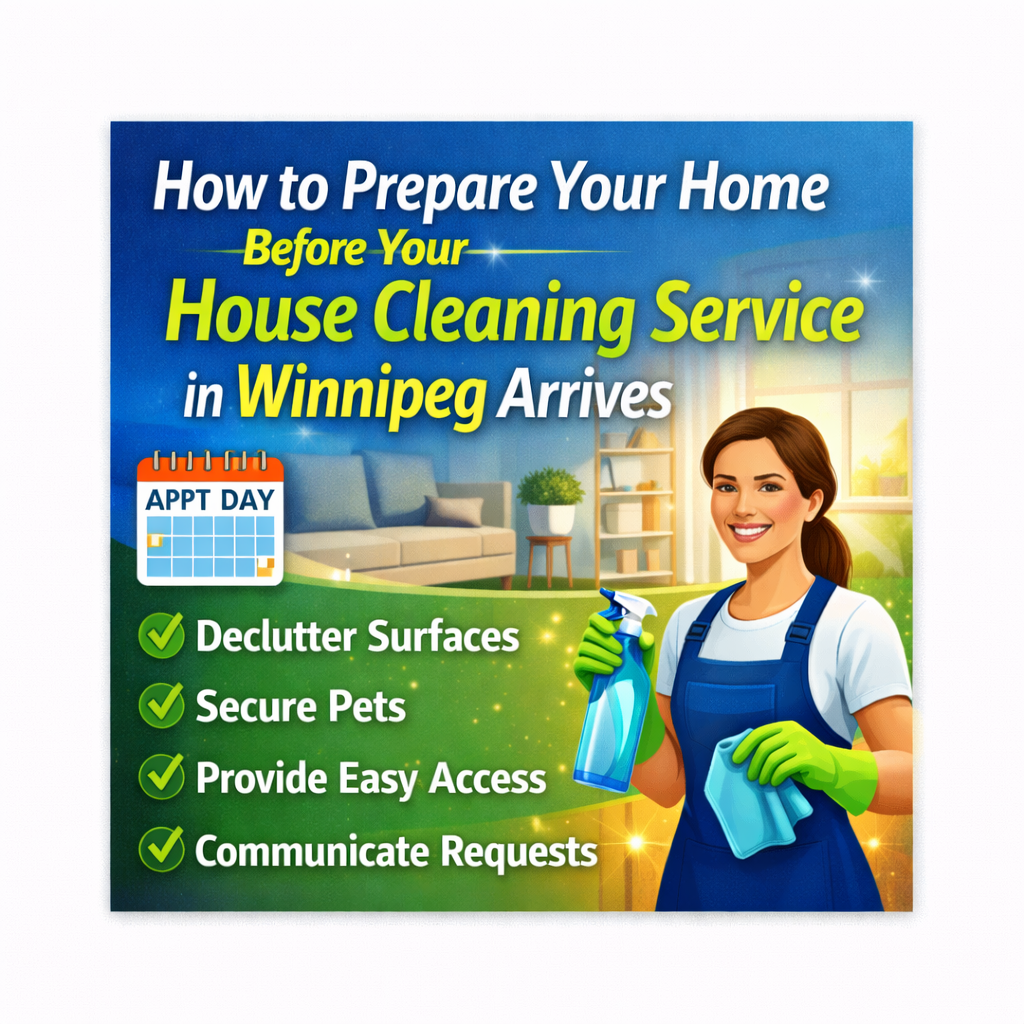 How to Prepare Your Home Before Your House Cleaning Service in Winnipeg Arrives