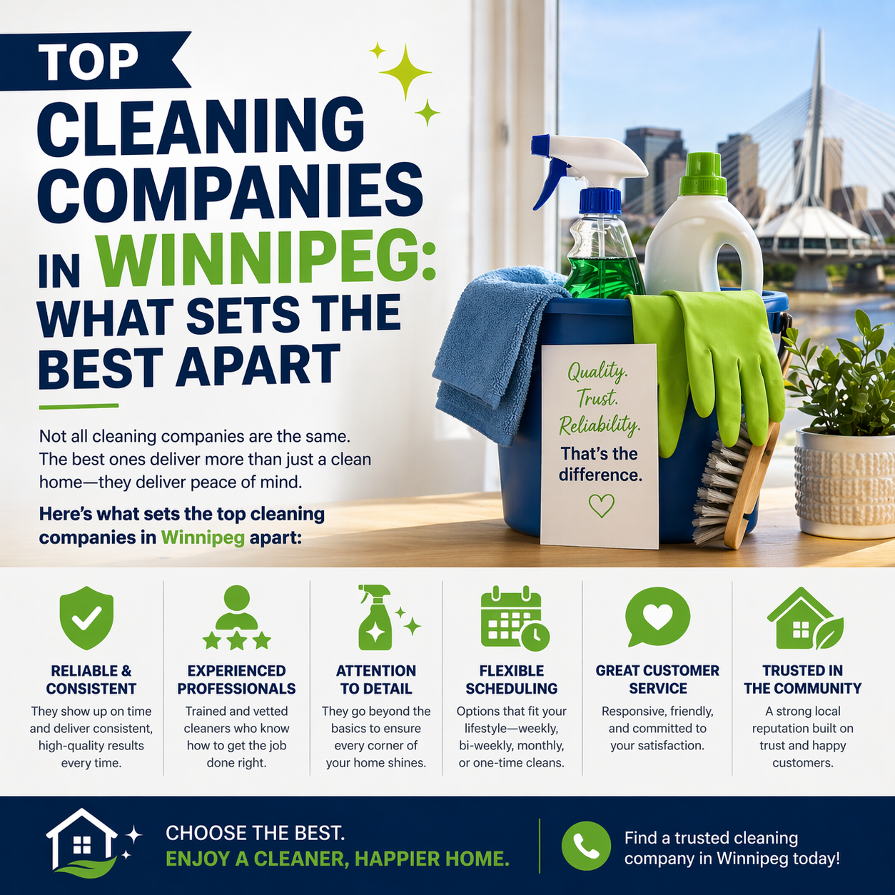An image for a blog titled Top Cleaning Companies in Winnipeg What Sets the Best Apart