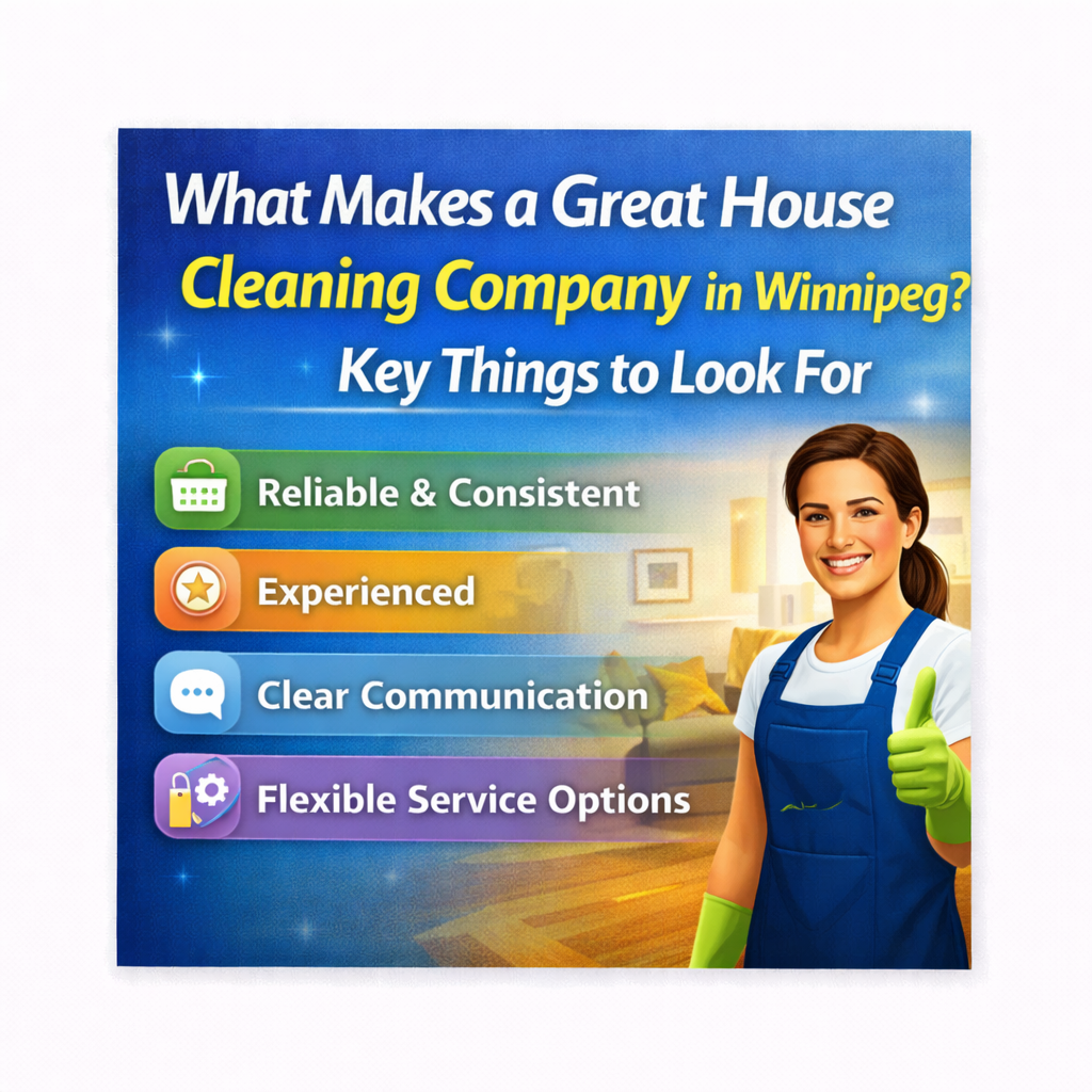 What Makes a Great House Cleaning Company in Winnipeg Key Things to Look For