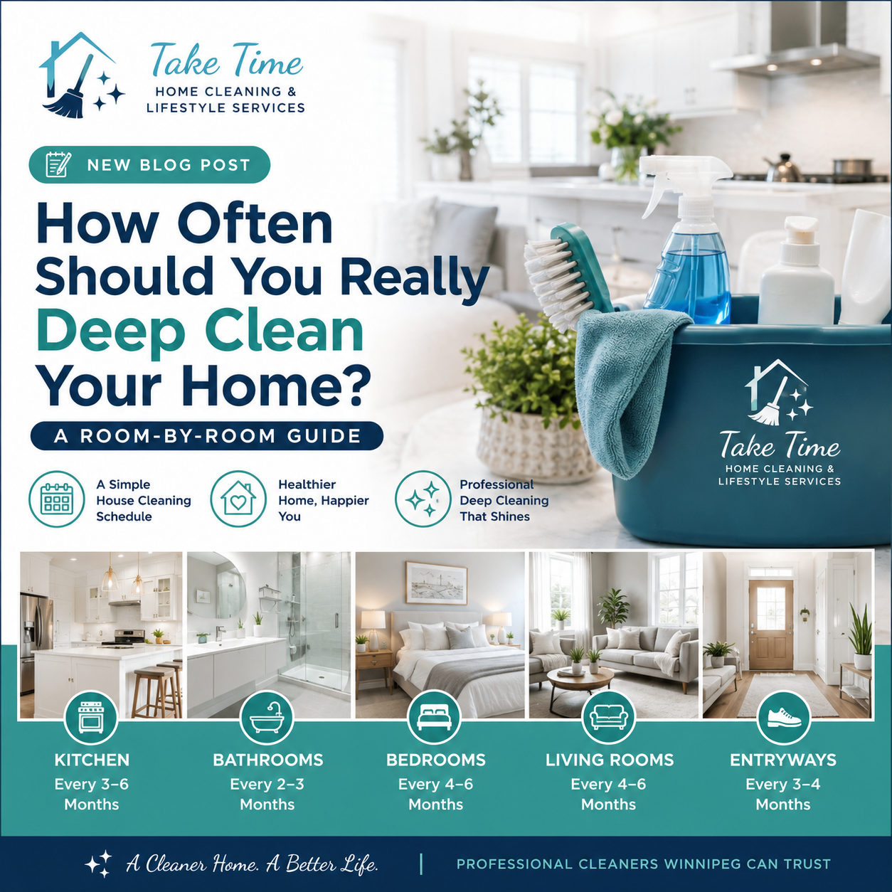 An image for the blog titled How Often Should You Really Deep Clean Your Home A Room-by-Room Guide