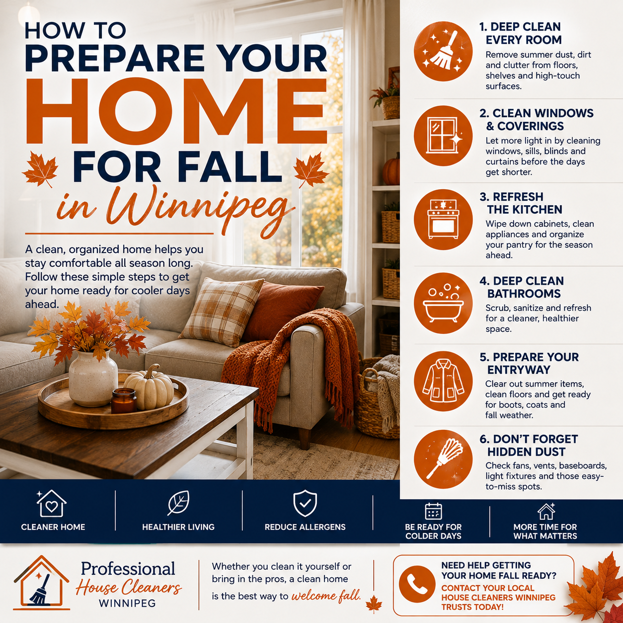 An image for the blog titled How to Prepare Your Home for Fall in Winnipeg