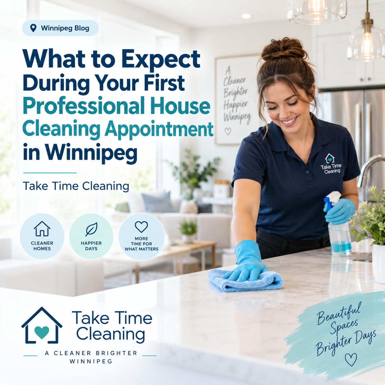 An image for the blog titled What to Expect During Your First Professional House Cleaning Appointment in Winnipeg