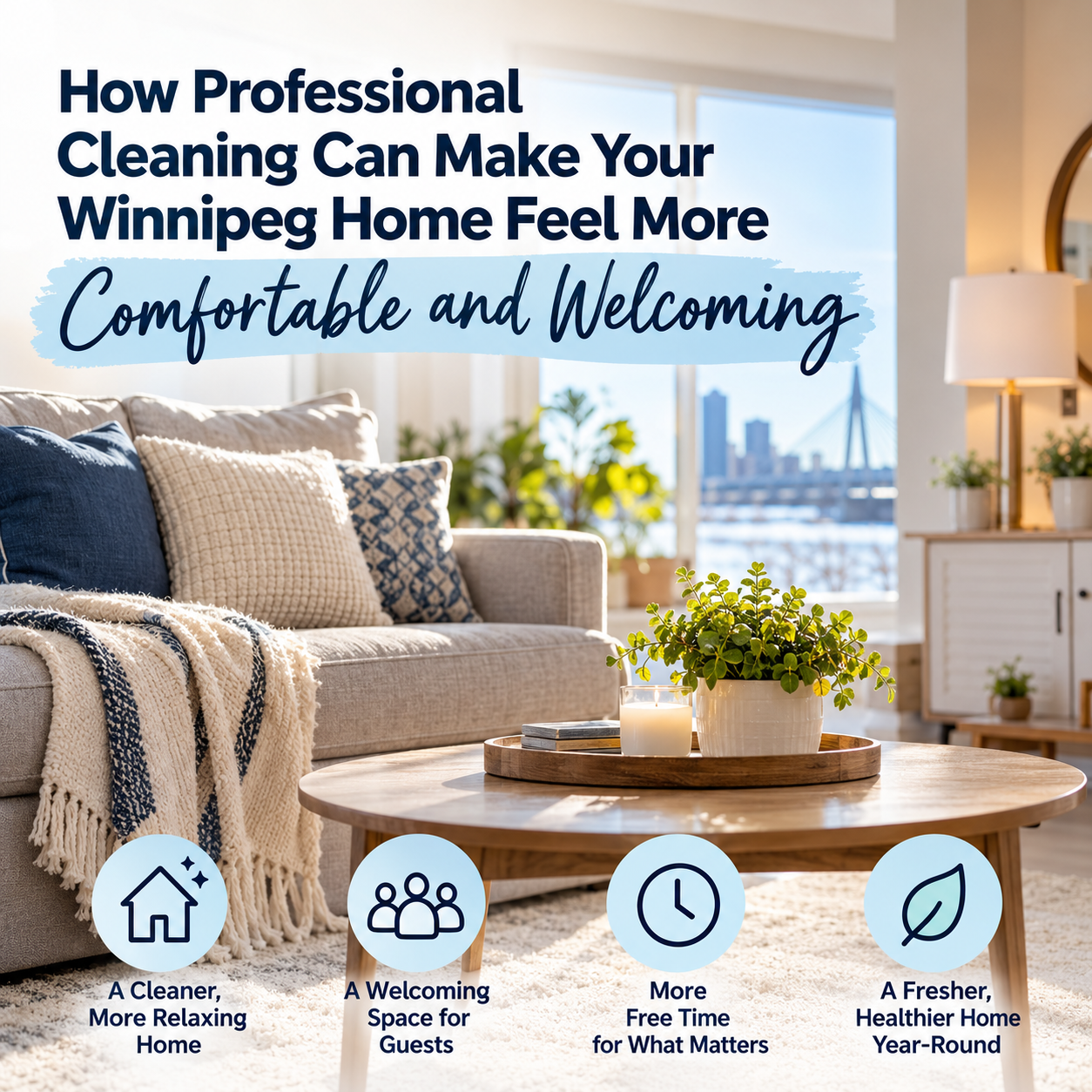 An image for the blog titled How Professional Cleaning Can Make Your Winnipeg Home Feel More Comfortable and Welcoming