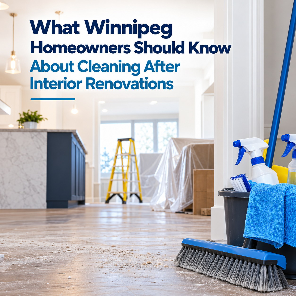 An image for the blog titled What Winnipeg Homeowners Should Know About Cleaning After Interior Renovations